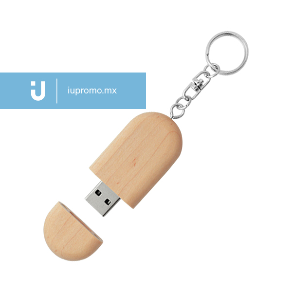 USB Llavero Wood
