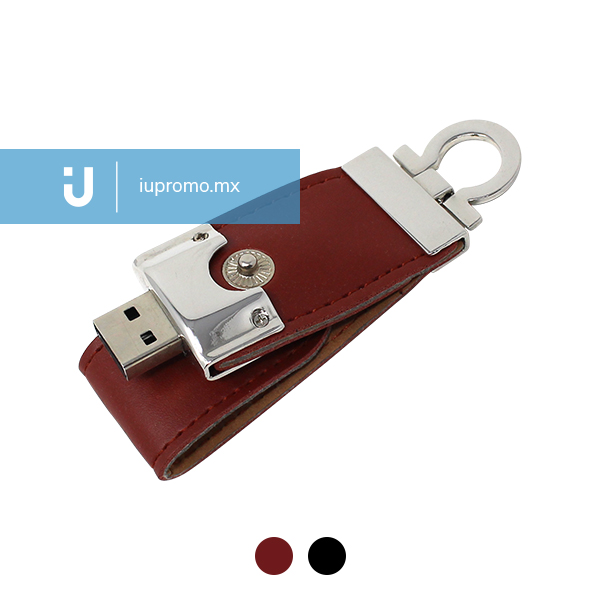 USB Llavero con Funda de Piel