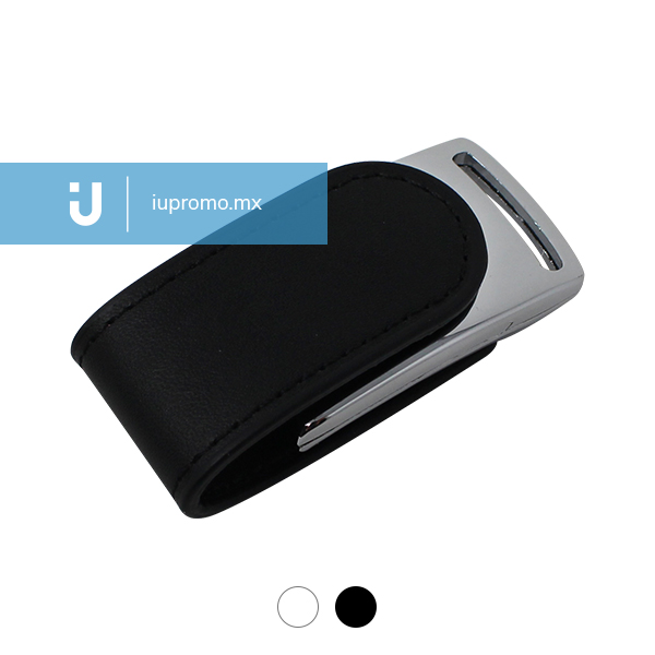 USB Clip Metlico con Piel